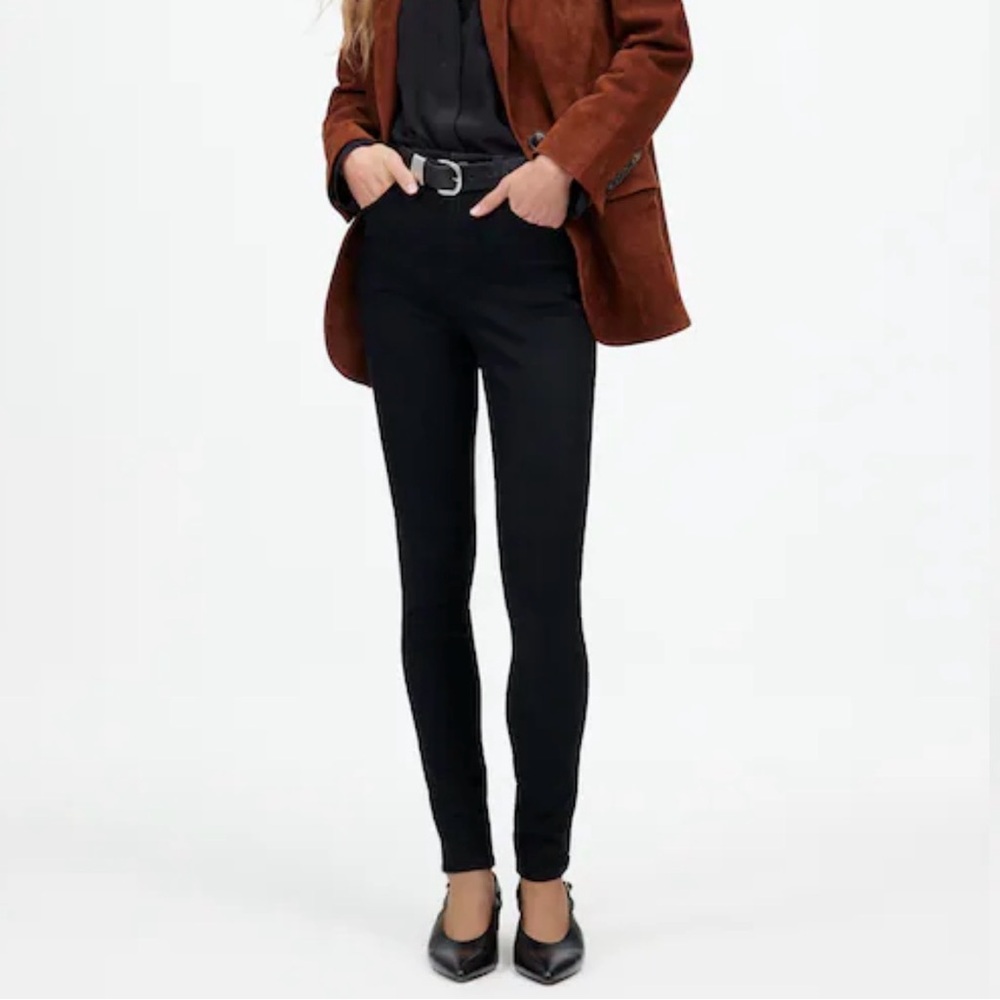 Madewell 9” High Rise Skinny Black Jeans